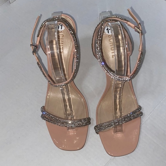 Schutz Altina Glam Patent Sandal in a sweet rose color Size 11 - Picture 8 of 12